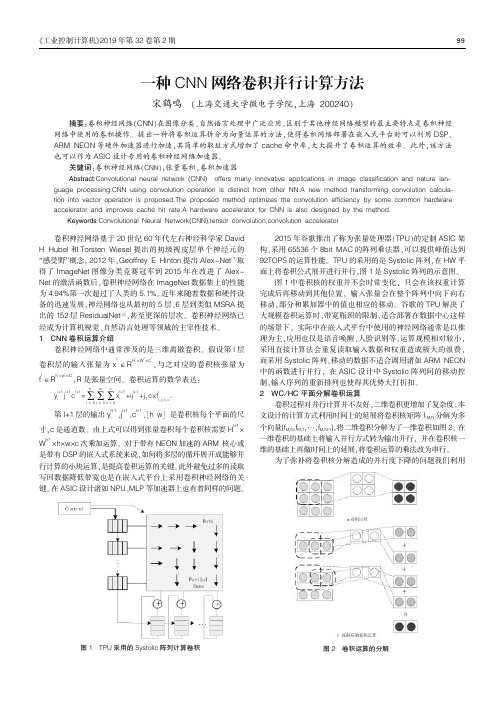 一种CNN网络卷积并行计算方法