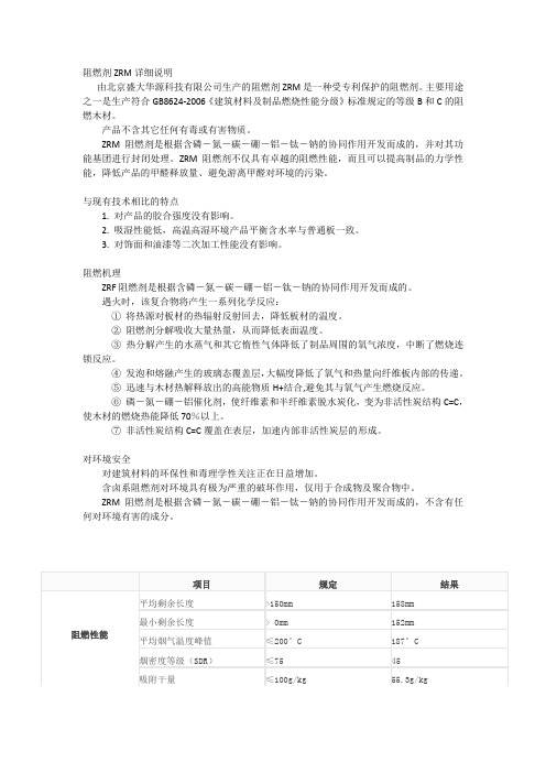 盛大华源阻燃木材阻燃剂(添加剂)说明