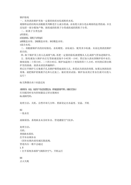 锅炉除垢