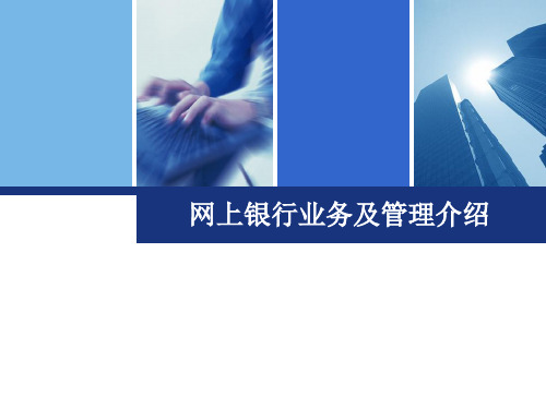 清算中心网上银行培训资料