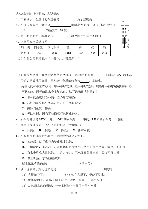 熔点与沸点