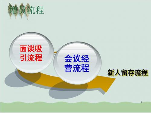 专业增员流程：面谈吸引流程PPT课件( 53页)