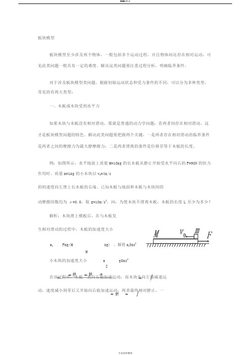 板块模型