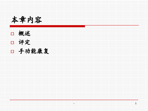 手功能康复修改PPT课件