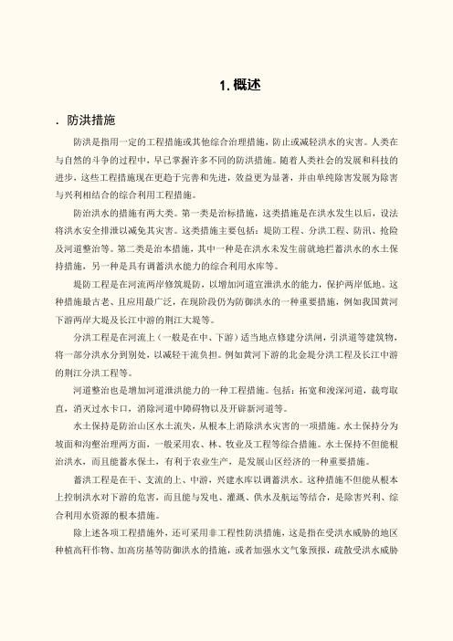 防洪措施概念与类型