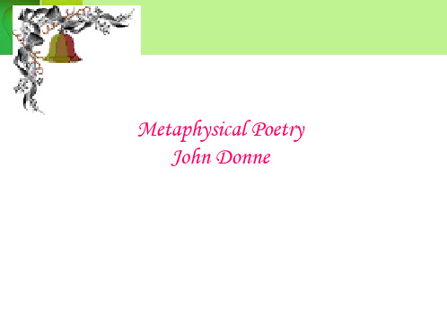 Metaphysical  Poetry John Donne