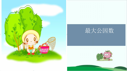 五年级下册数学课件 公因数和最大公因数 人教版 34张