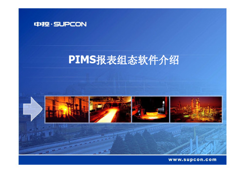 PIMS报表组态软件介绍