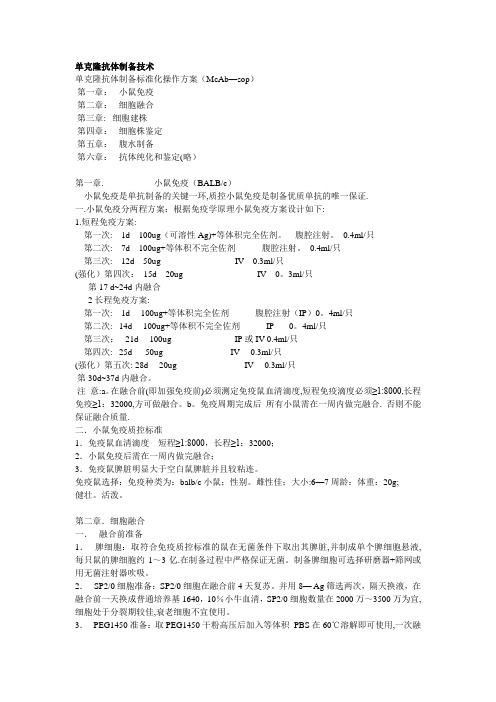 单克隆抗体制备技术