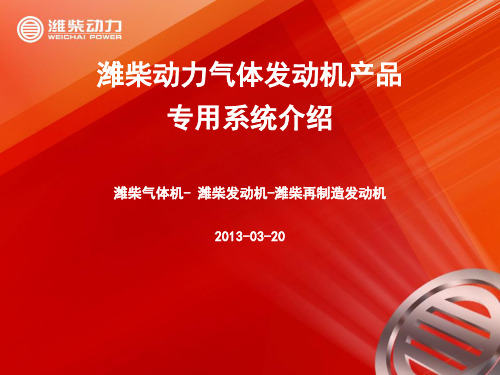 潍柴中心库-潍柴动力气体发动机专用配件介绍