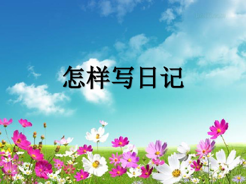 小学怎样写日记日记格式ppt课件
