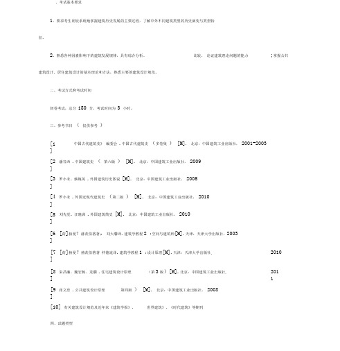 2019年南京工业大学355建筑学基础考研大纲