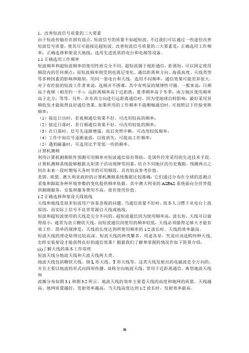2020年优化短波通信方法参照模板