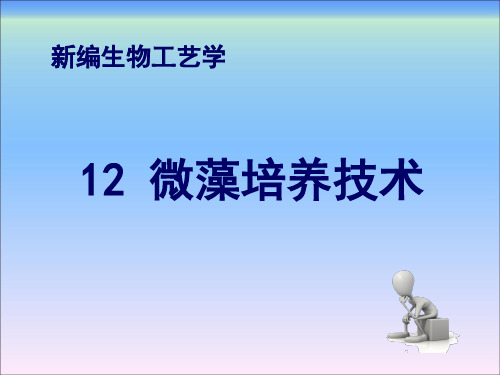 新编生物工艺学第十二章微藻培养技术
