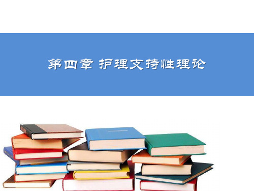 护理学导论 第四章 护理支持性理论