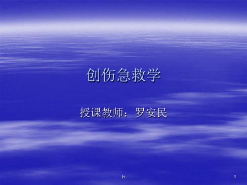 《医学创伤急救学》PPT课件