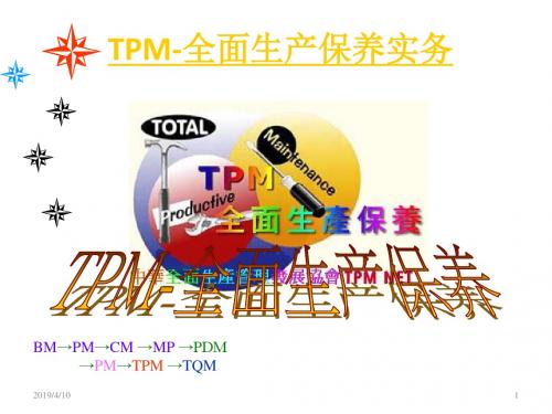 TPM-全面生产保养实务培训PPT课件教材