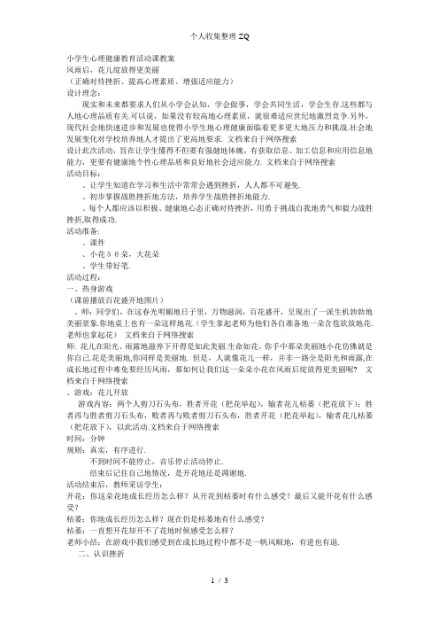 风雨后花儿绽放得更美丽