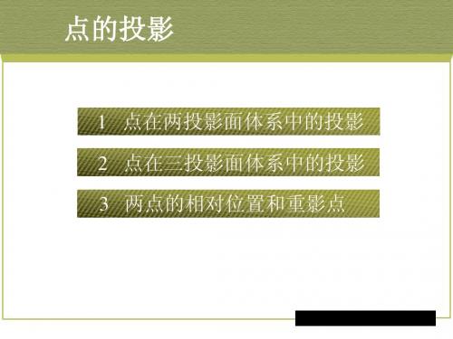 点的投影