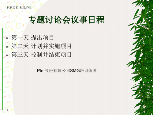 积累经验利用经验成功的项目管理课件