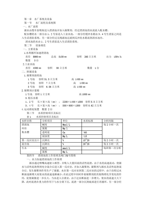 澄清池水处理