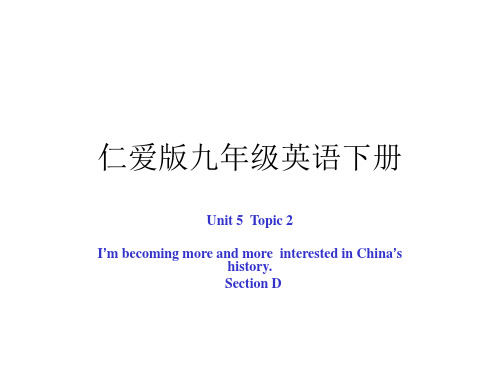 仁爱版九年级英语下册精品课件U5T2SD