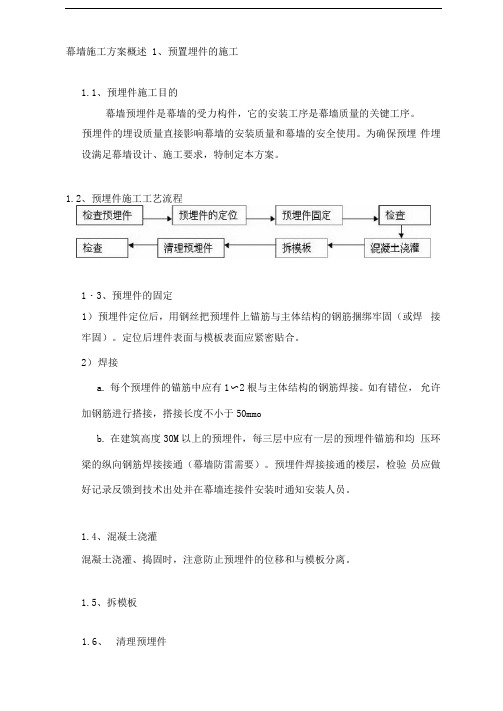 框架幕墙施工方案概述(中建八局)
