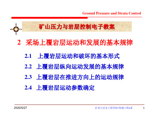 矿压课件(2采场上覆岩层运动和发展的基本规律)山科
