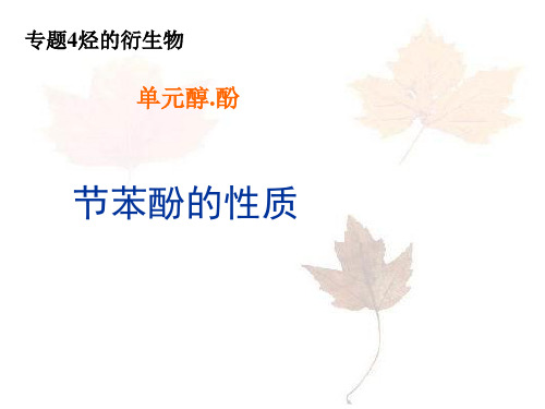 苯酚的性质PPT 苏教版