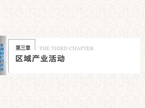 高中地理 3.1 产业活动的区位条件和地域联系课件 必修2