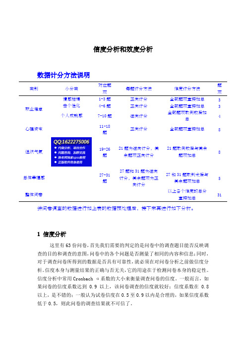 spss数据分析教程之SPSS信度分析和效度分析