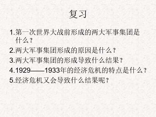 九年级历史第一次世界大战复习-P