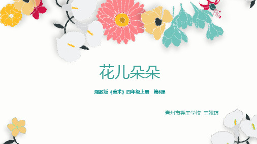 湘教版 四年级美术 花儿朵朵