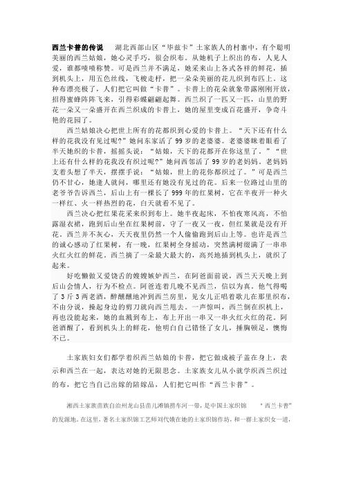 西兰卡普综述