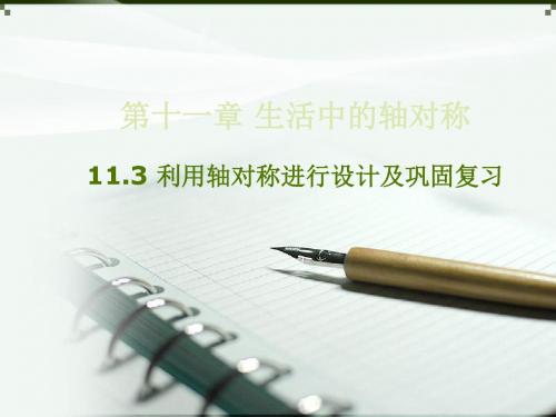 11.3 利用轴对称进行设计及巩固复习