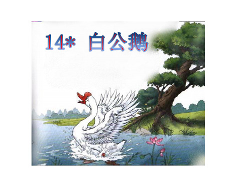 人教版语文四年级上册第四单元《14.白公鹅》