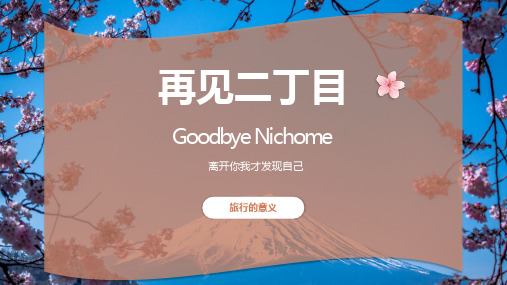 再见二丁目日本游记PPT
