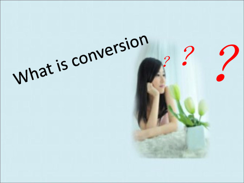 词汇学中的转类法讲的ppt