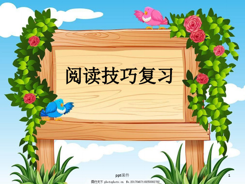 小学阅读技巧复习 ppt课件