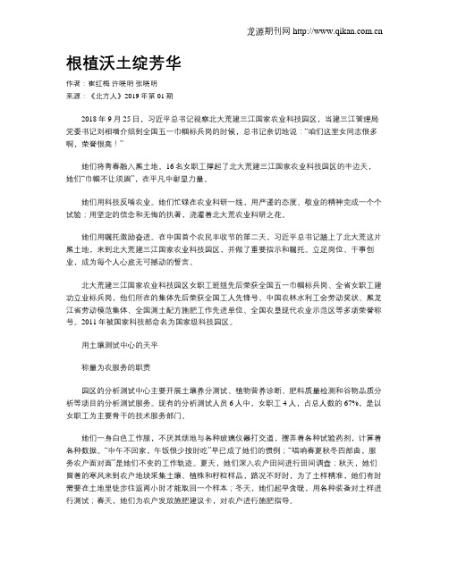 根植沃土绽芳华