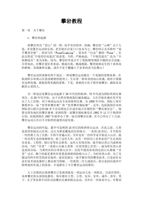 攀岩教程PDF高清版