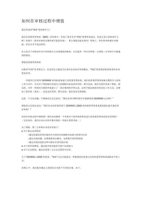 如何在审核过程中增值