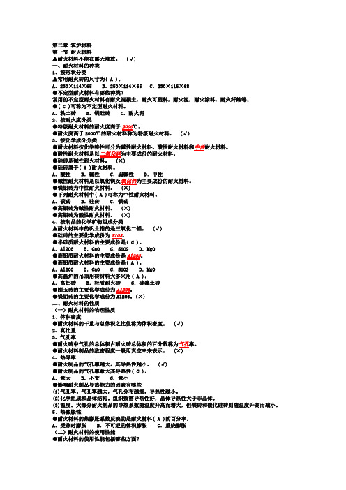 002筑炉材料