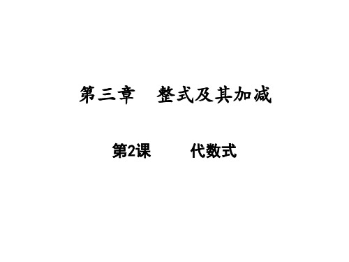 代数式北师大版七年级数学上册PPT精品课件