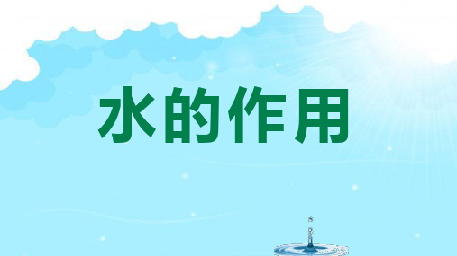 新教科版2021-2022五年级科学上册《水的作用》说课展示课件