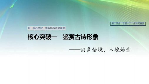 浙江专用2020版高考语文总复习专题十二古诗词鉴赏Ⅲ核心突破一鉴赏古诗形象20190422166(书利华教育网)