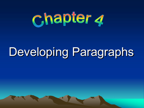 Chapter 4 developing-paragraphs