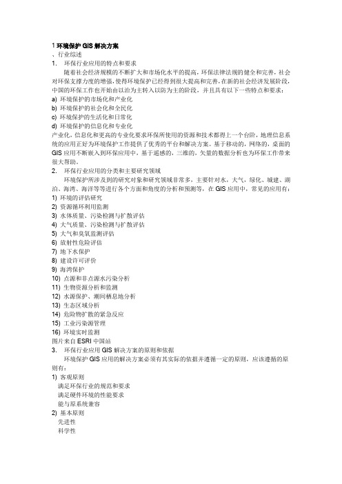 GIS的在线环境监测方案