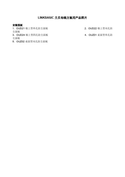 LINKBASIC兰贝布线方案用产品照片