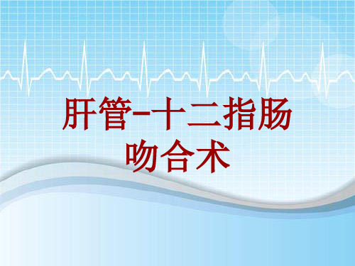手术讲解模板：肝管-十二指肠吻合术